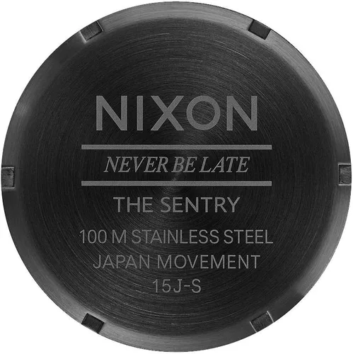Vista 4 de Nixon A105 Sentry 1.654 in Reloj de movimiento de cuarzo de acero inoxidable para hombre