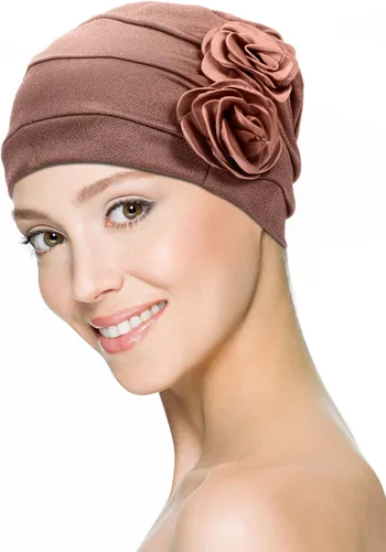Vista 3 de 6 gorras de turbante para mujer, gorro vintage, bufanda elástica para la cabeza