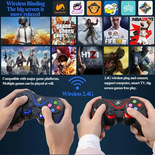 Vista 2 de V8 Wireless Game Controller for Windows 7810 PCiPhoneAndroid PS3, Dual Shock USB Bluetooth Mobile Phone Gamepad Joystick for IOS