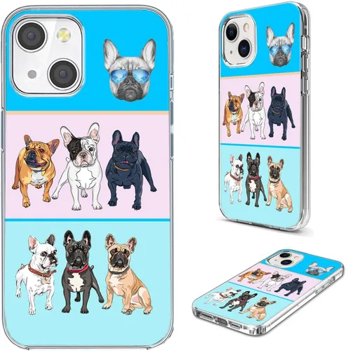 Vista 21 de Funda para iPhone 14/13, funda transparente de TPU suave de ajuste delgado con diseño de paraguas rojo de la torre Eiffel de París, a prueba de Una