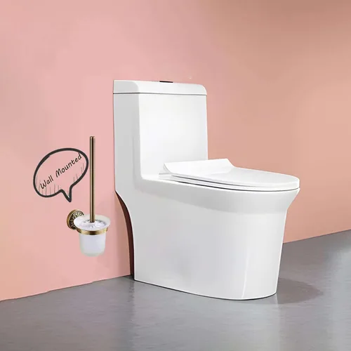 Vista 2 de toilet cleaner brush,toilet brush，Toilet Brush and Holder Set, Gold Toilet Brush,toilet Brush And Holder,long Handled Toilet Brush,wall Mounted