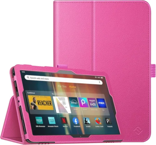 Vista 18 de Fintie - Funda de piel sintética con función atril para Amazon Fire HD 8 y Fire HD 8 Plus (10ª generación, versión 2020), color negro