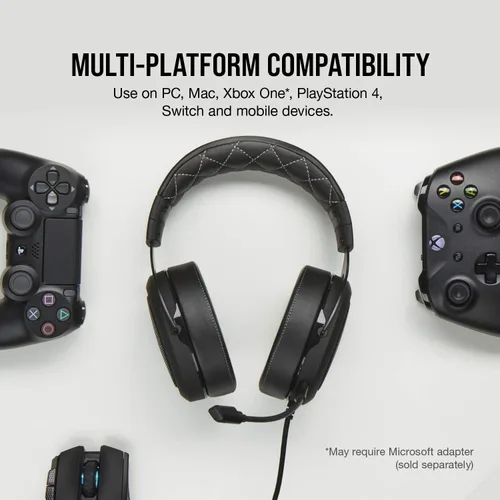 Vista 6 de Corsair Gaming HS60 71 Virtual Surround Sound PRO DAC - Audífonos para Xbox
