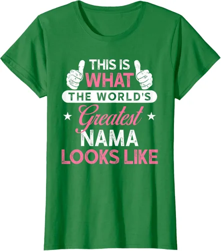 Vista 24 de Camiseta Nama para mujer: camiseta de nama más grande del mundo Negro
