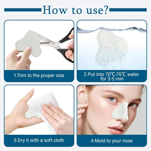 Vista 5 de 5 férulas nasales externas termoplásticas – Protector de soporte nasal para rinoplastia septoplastia, soporte de cirugía de septoplastia, 0.079 in
