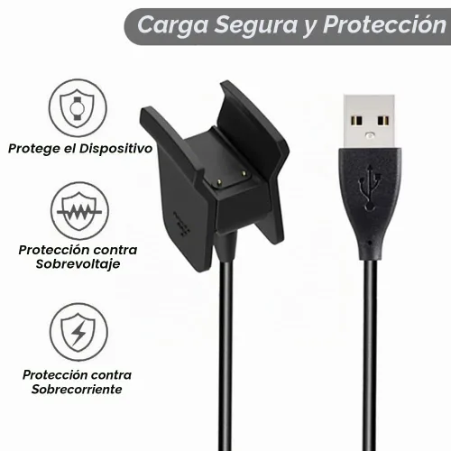 Vista 5 de Emilydeals Cargador para Fitbit Alta HR, cable de carga USB de repuesto para Fitbit Alta HR [2 unidades, 3.3 ft/3.3 pies] (2)