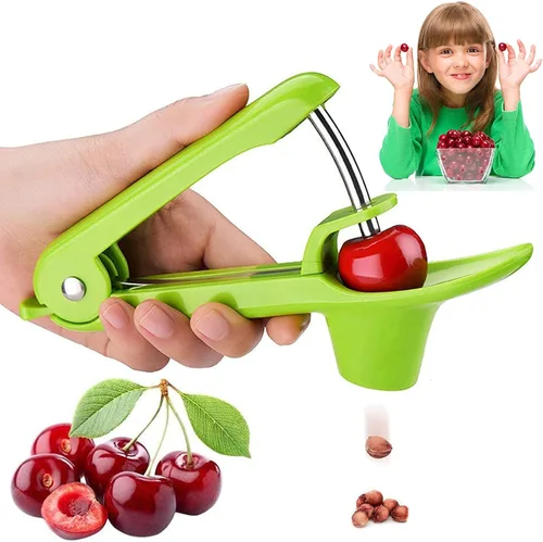 Vista 12 de Picadora de cerezas, herramienta para deshuesar de oliva, removedor de herramientas para deshuesar cereza, removedor de núcleo de pozo de frutas