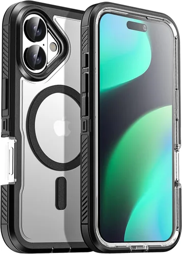 Vista 39 de AICase Funda para iPhone 13 Pro Max [compatible con Magsafe], protección magnética resistente contra caídas, cuerpo completo, a prueba de golpes, a