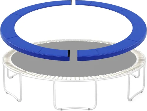 Vista 13 de SONGMICS Replacement Trampoline Safety Pad Mat, 10ft 12ft 14ft 15ft Standard Size, Spring Cover, UV-Resistant, Tear-Resistant, Edge Protection Verde