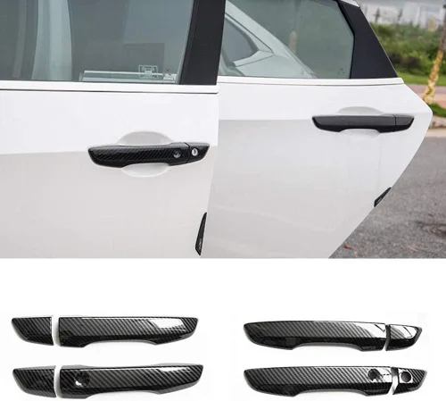 Vista 9 de AOKIO Cubierta de Manija de Puerta Exterior Trim para Honda Civic 10ª Generación Accesorios 2016 2017 2018 2019 2020 2021 con Orificio de Llave