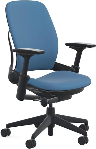 Vista 6 de Steelcase Ruedas duras tapizadas Leap - Onyx Negro