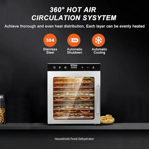 Vista 6 de 1000W Commercial Freeze Dryer, 12-Layer Food Dehydrator with Timer 0-24H, Adjustable Temp 86℉-194℉, Electric Fruit, Vegetable, Meat, Seafood Drying