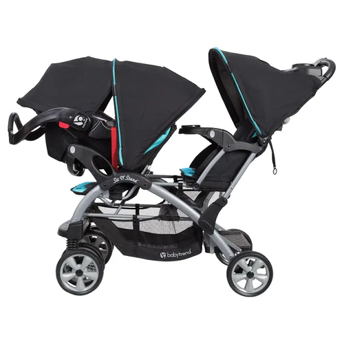 Vista 2 de Baby Trend Sit n Stand Cochecito doble, Optic Aqua
