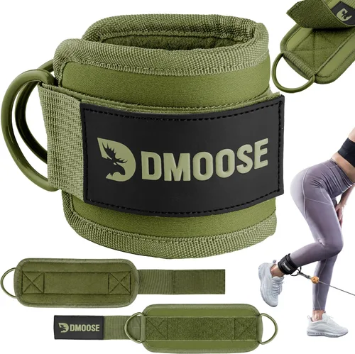 Vista 13 de DMoose Ankle Strap for Cable Machine - One Size Fit with Premium Padding, Workout Kickback Ankle Cuffs, Ankle Bands for Working Out, Booty Workouts