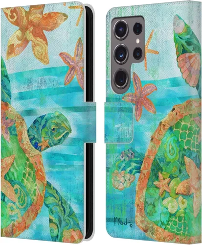 Vista 9 de Head Case Designs Funda de piel con licencia oficial de Paul Brent Agate Mermaid Coastal para Samsung Galaxy S24 Ultra 5G Sirena de ágata