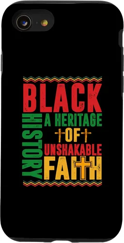 Vista 13 de Funda cristiana para iPhone 15 Heritage Of Unshakable Faith Black History Month