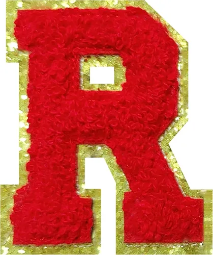 Vista 25 de 4 parches de letras de felpilla negra, parches de letras termo-adhesivas de 2.2", parches de letras de felpilla para ropa (S)