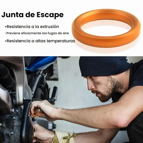 Vista 6 de GY6 - Junta de tuercas de perno de escape para 50 cc, 70 cc, 90 cc, 110 cc, 125 cc, 150 cc, scooters, ATV, GMB139, motor, ciclomotor, quad, 4