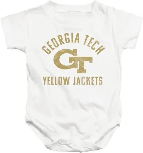 Vista 3 de Georgia Tech Chaquetas amarillas oficiales Logo Unisex Niño Snap Traje para bebé marino