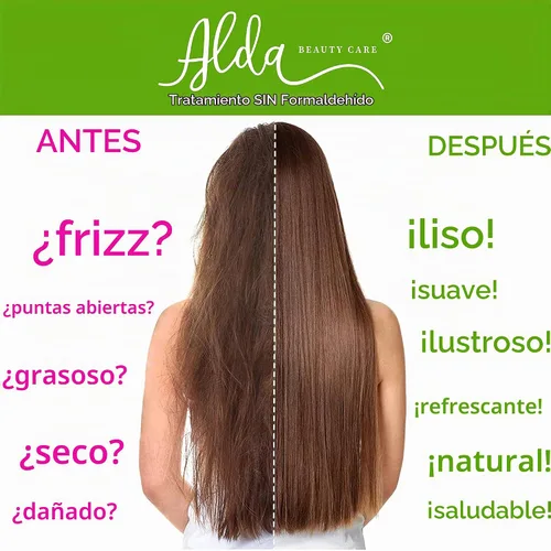 Vista 5 de Tratamiento de alisado de queratina brasileña – Sistema de alisado por soplado – Sin formaldehído (16 fl oz)
