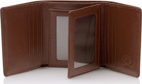 Vista 17 de Stealth Mode cartera de cuero RFID plegable para hombres con soporte para identificación abatible, Negro, Talla única