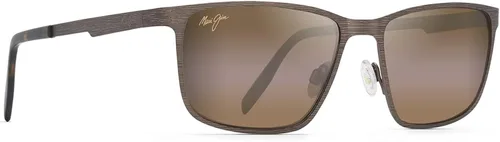 Vista 2 de Maui Jim Gafas de sol rectangulares polarizadas Cut Mountain para hombre