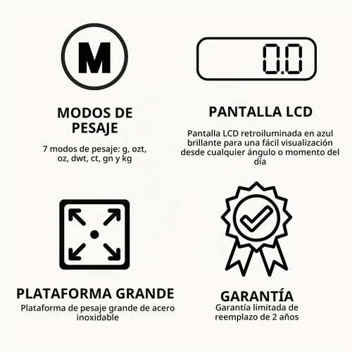 Vista 3 de GemOro Platinum PRO1001V - Báscula profesional para joyería, 35.27 oz x Capacidad de 35.27 oz con legibilidad de 0.004 oz; diseño de encimera