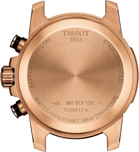 Vista 2 de Tissot Reloj casual de acero inoxidable para hombre Supersport negro T1256173605100, Negro -, Cronógrafo