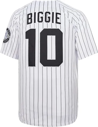 Vista 3 de Kaleid Camiseta de béisbol para hombre #10 Bad Boy 72 Smalls de la película, camisetas de béisbol de los años 90, ropa de hip hop cosida