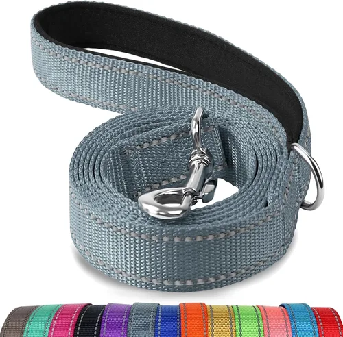 Vista 20 de Joytale - Correa reflectante de doble cara para perro, 6, 5 y 4 pies, resistente de nailon, asa acolchada, para pasear perros pequeños y medianos