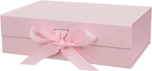 Vista 13 de DaiUni 10.5"X7.5"X3.1" Black Magnetic Gift Box with Lid and Ribbon for Presents