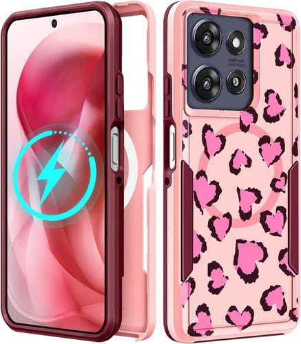 Vista 112 de Funda para Moto G 5G 2024 – Compatible con MagSafe para mujeres y niñas, bonita funda protectora magnética para teléfono, diseño femenino Kawaii