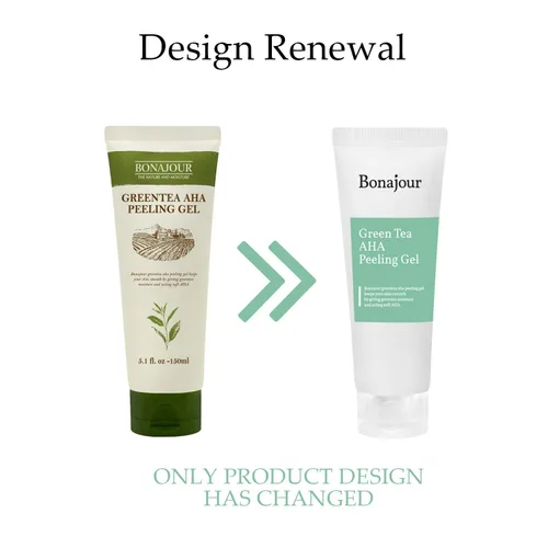 Vista 7 de [BONAJOUR] Gel exfoliante facial profundo AHA de té verde – Mejor gel exfoliante facial profundo de belleza vegana coreana AHA 5.1 onzas líquidas