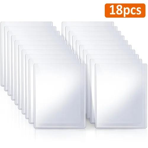 Vista 7 de Fundas de menú de 8.5 x 11, paquete de 18, 2 fundas para menú de restaurante, todas las fundas de menú de vinilo transparente, soporte para menú