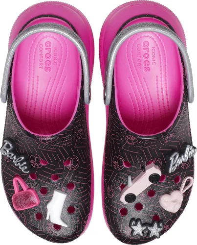 Vista 4 de Crocs Zuecos Barbie Classic Crush para mujer