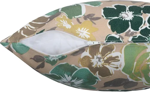 Vista 5 de Magpie Fabrics - Juego de 2 fundas de cojín para patio con inserto de 18 x 18 pulgadas, funda decorativa resistente a la decoloración para sofá