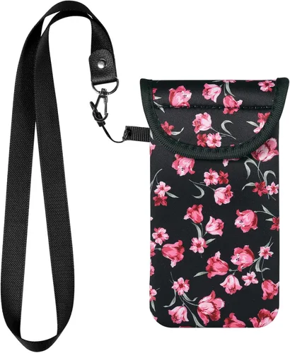 Vista 8 de Funda de neopreno para teléfono con clip para cinturón y correa de cordón compatible con iPhone 17 Pro 16e Air XS Max XR/Galaxy S26 S25 S21 FE Note