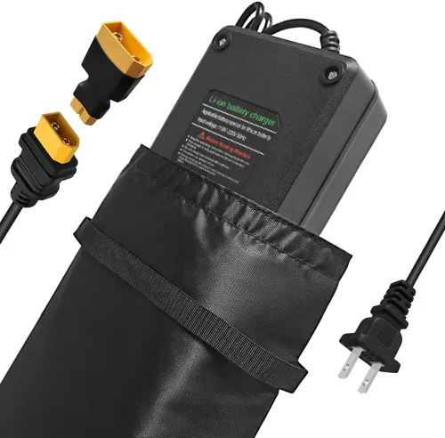Vista 9 de Cargador súper rápido de 54.6V 3A / 5A para batería de 48V, 7 tipos de enchufes para elegir, sin necesidad de adaptador, más seguro. Compatible
