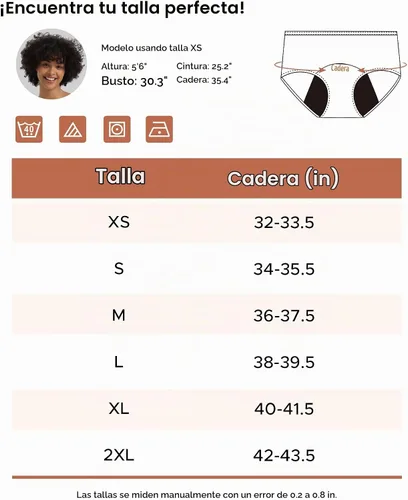 Vista 6 de INNERSY Ropa Interior de Período para Mujeres y Adolescentes, a Prueba de Fugas, Menstrual, de Algodón, Protectora, Estilo Hipster, 3 Unidades Flujo