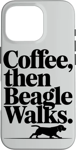 Vista 20 de Funny Beagle Walks Dad Beagle Mom Parent Beagle Coffee Case for iPhone XR