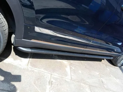Vista 4 de Estribos aptos para Audi Q8 2019 2020 pedales laterales barras de aluminio negro