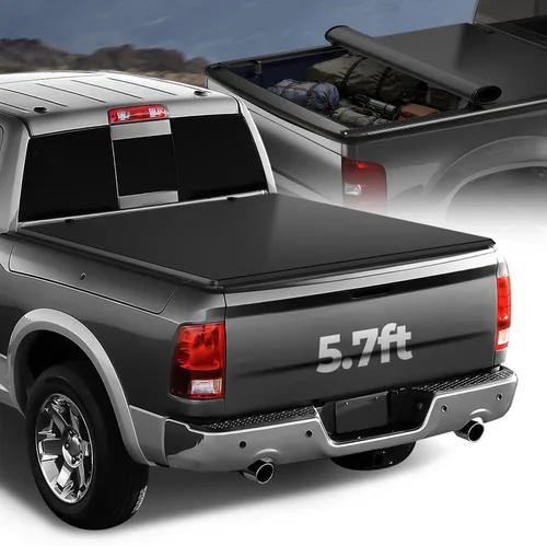Vista 18 de Auto Dynasty Cubierta FRP Tonneau de perfil bajo para Ram 1500 2019-2025