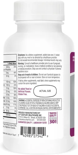 Vista 10 de 21st Century Sentry Senior Women 50 Plus Tablets, 100 unidades (27542)