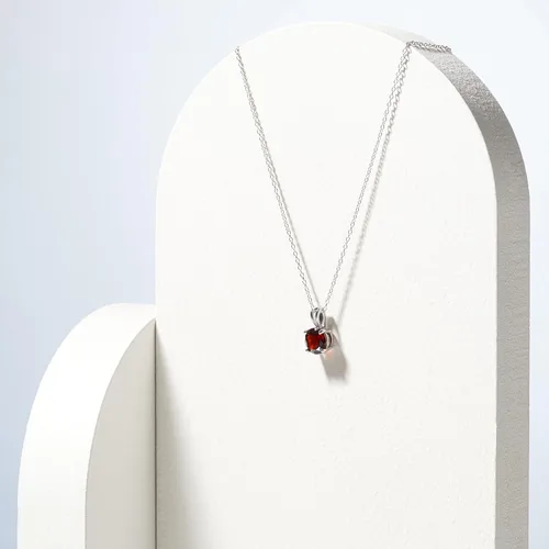 Vista 55 de Amazon Essentials Collar con colgante de piedra natal de corte redondo de plata de ley de 18 pulgadas (anteriormente colección Amazon)