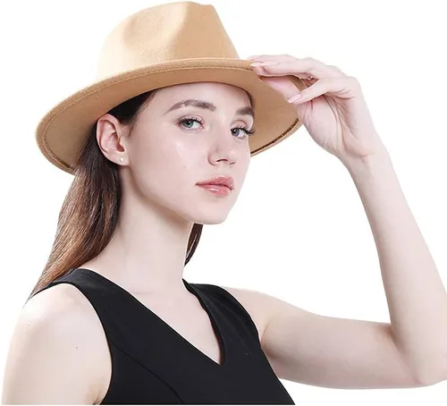 Vista 46 de Lisianthus - Sombrero con cinta con hebilla de ajuste, para mujer, modelo Fedora