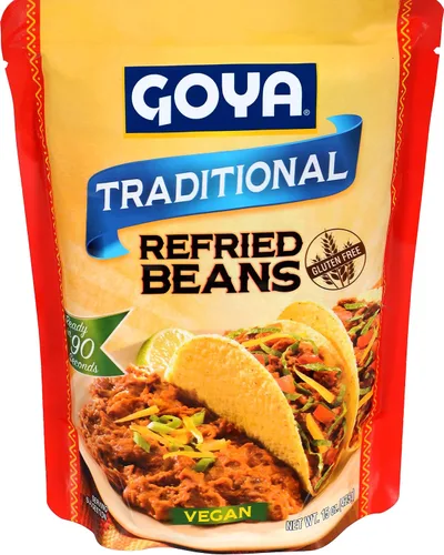 Vista 3 de Goya Foods - Bolsa tradicional de frijoles pintos refritos, 15 onzas (paquete de 12)
