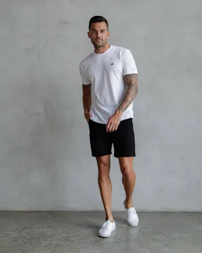 Vista 5 de INTO THE AM Mens T Shirt with Logo - Short Sleeve Crew Neck Soft Fitted Tees S - 4XL Fresh Classic Basic Tshirts