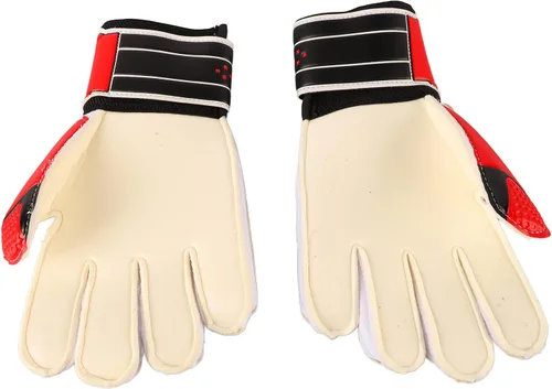 Vista 6 de Guantes de portero, palma de látex profesional con agarre mejorado para entrenamiento de fútbol y partidos, diseño de malla transpirable, soporte