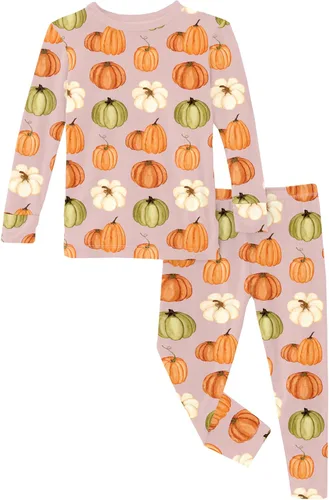 Vista 163 de KicKee Pants Conjunto de pijama de manga larga con estampado de piezas 90's Plaid