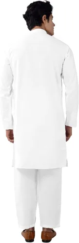 Vista 3 de Chandrakala Hombre Clásico Blanco-112